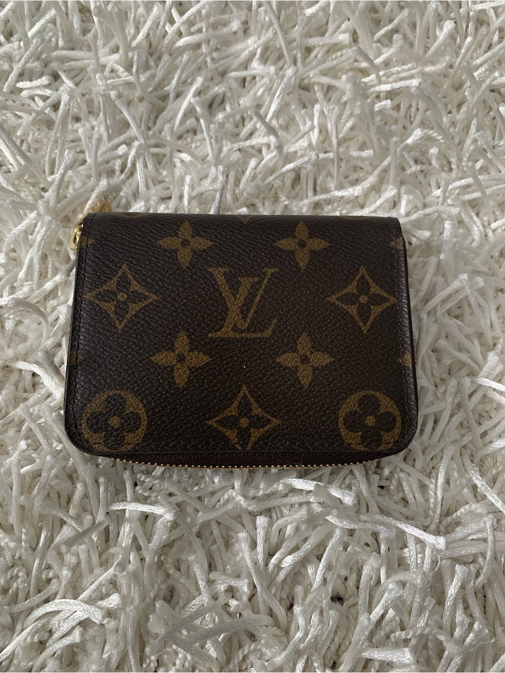 Louis Vuitton Monogram Canvas Card Holder Wallet - Brown/Gold Accents